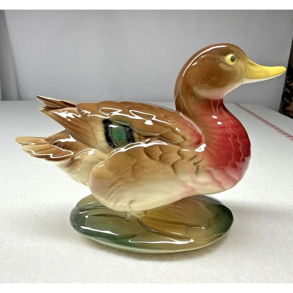 Royal Copley Mallard Duck Figurine Ceramic Bird 6.25